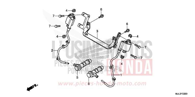 BOBINE D'ALLUMAGE de NC750X DCT SWORD SILVER METALLIC (NHA95) 2014